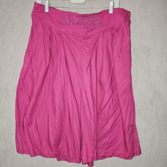 Dalin Pink Beaded Shorts And Top Matching Outfit 1X Sparkle Chic Vacation Bright - Picture 10 of 16